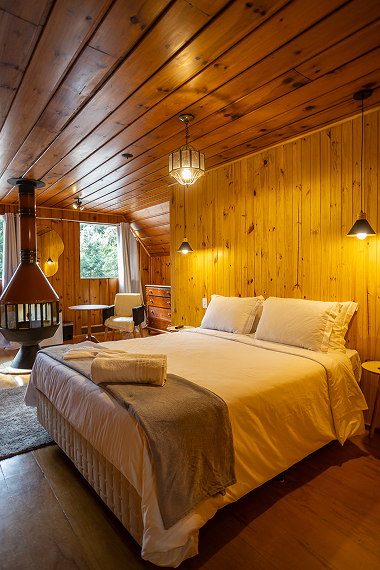 Quarto acolhedor da Pousada Aray